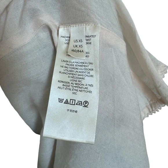 Anthropologie Sky Cressida Balloon Sleeve Midi Dress Tassel Beach Boho Fun Sz XS - Picture 12 of 14